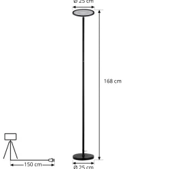 Smart LED-gulvlampe Cilian, CCT, Tuya, ZigBee, Hue^Lindby Hot