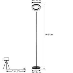 Smart LED-gulvlampe Cilian, RGBW, CCT, ZigBee, Hue^Lindby Clearance