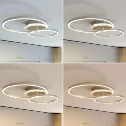 Lindby Smart LED-loftlampe Edica, 58 cm, Tuya, CCT