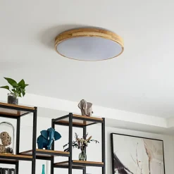 Lindby Smart LED-loftlampe Innes træ Ø51cm RGB CCT Tuya