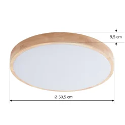 Lindby Smart LED-loftlampe Innes træ Ø51cm RGB CCT Tuya