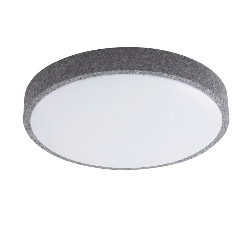 Lindby Smart LED-loftlampe Elmor Ø 39 cm grå RGB CCT