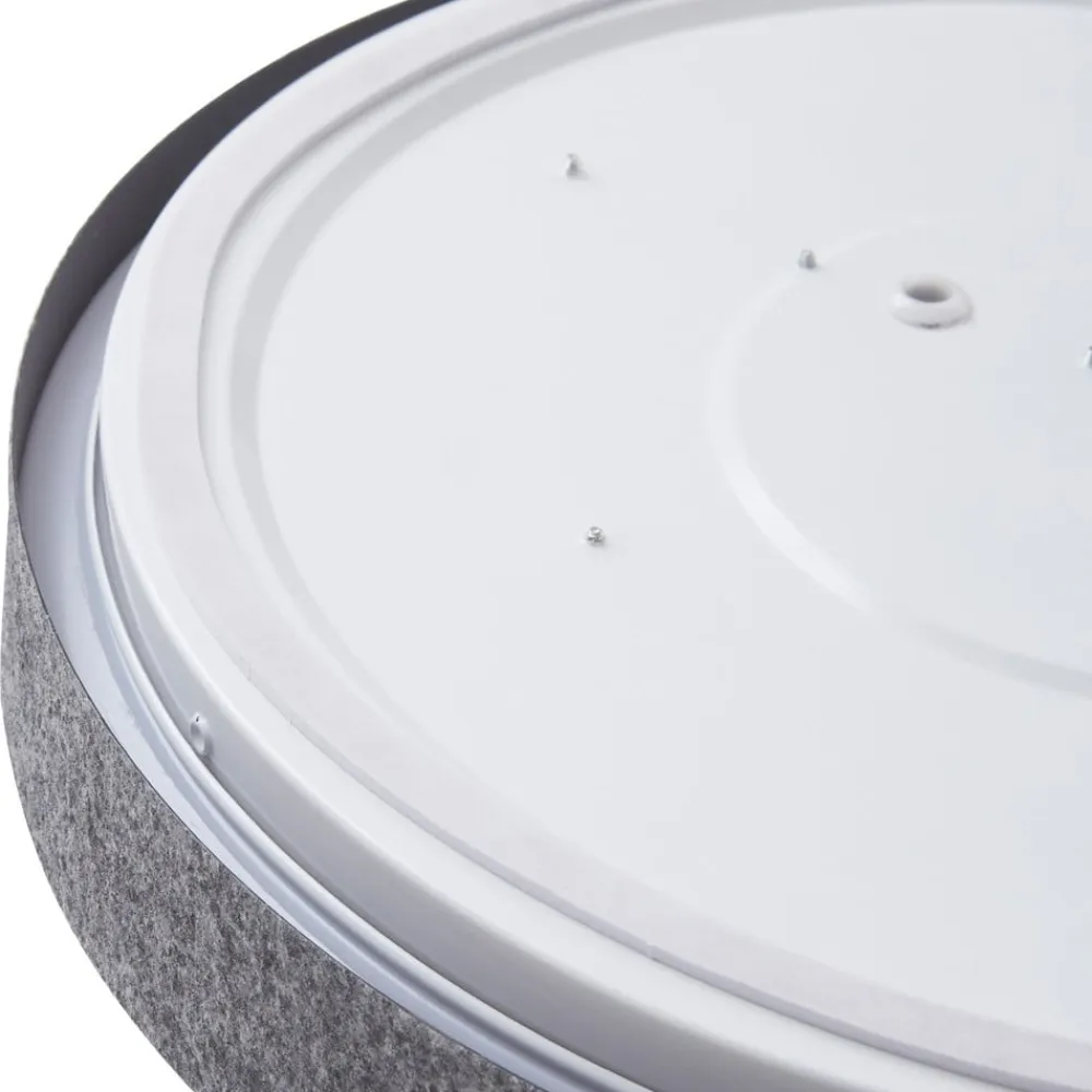 Lindby Smart LED-loftlampe Elmor Ø 39 cm grå RGB CCT