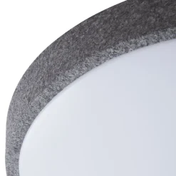 Lindby Smart LED-loftlampe Elmor Ø 39 cm grå RGB CCT