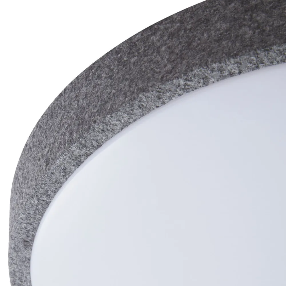 Lindby Smart LED-loftlampe Elmor Ø 39 cm grå RGB CCT