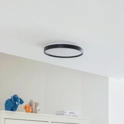 Lindby Gang|Loftlamper>Smart LED-loftslampe Mirren sort metal CCT Tuya