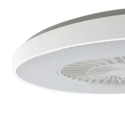 Lindby Smart LED-loftventilator Paavo, hvid, støjsvag, Tuya
