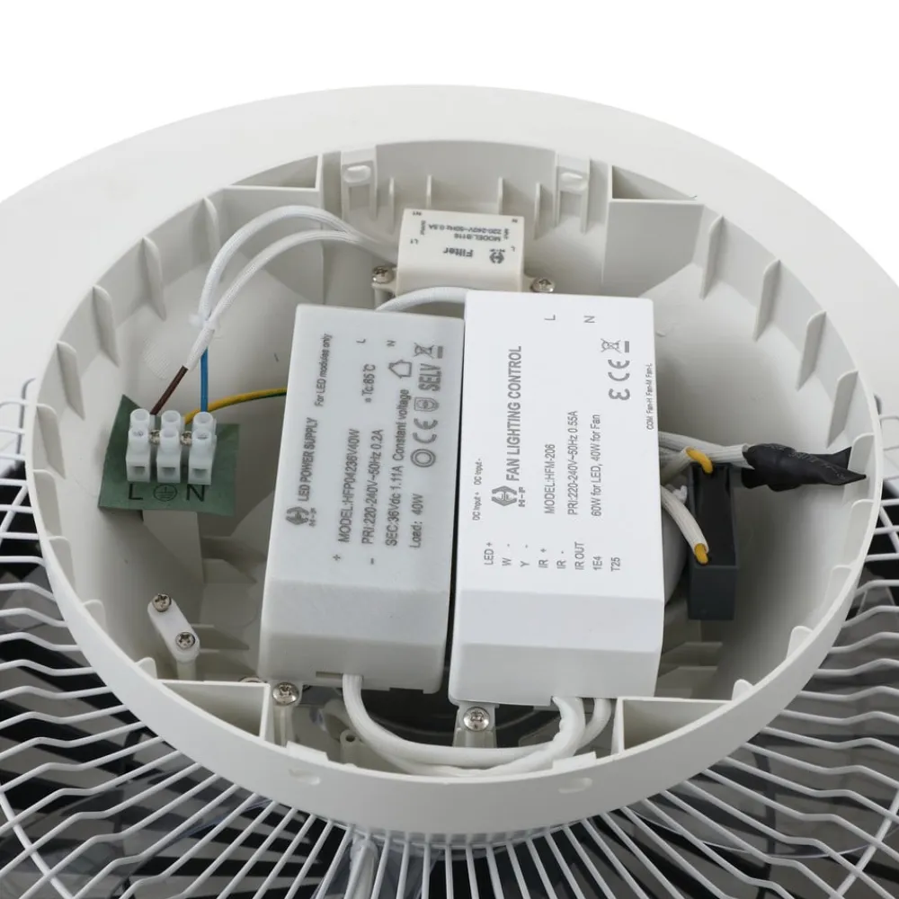 Lindby Loftventilatorer>Smart LED-loftventilator Paavo sort, lydsvag Tuya