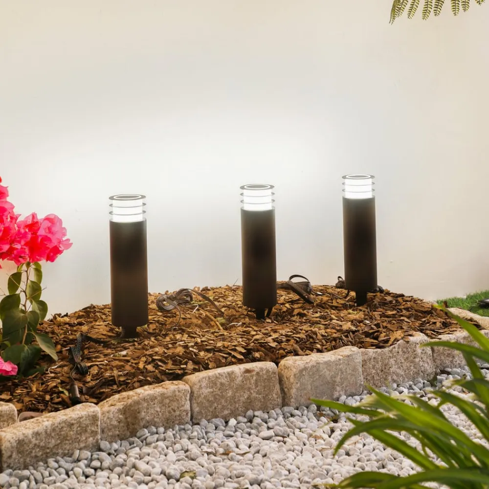 Lindby Smart LED-sokkellampe Kaelo, CCT, RGB, Tuya, 3 enheder