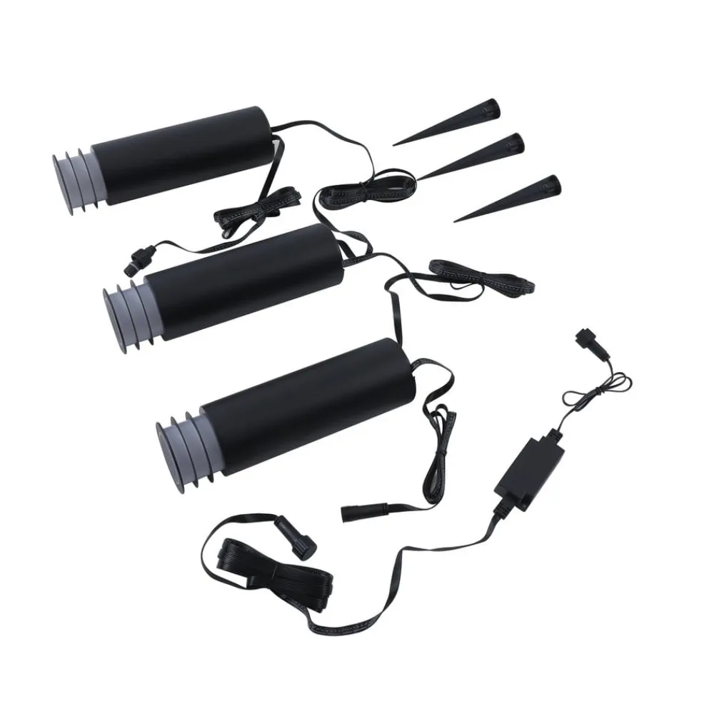 Lindby Smart LED-sokkellampe Kaelo, CCT, RGB, Tuya, 3 enheder