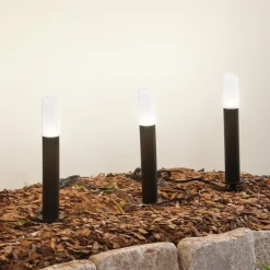 Lindby Smart LED-sokkellampe Elvor, CCT, RGB, Tuya, 3 enheder