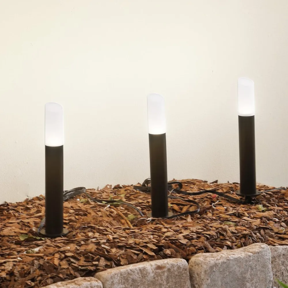 Lindby Smart LED-sokkellampe Elvor, CCT, RGB, Tuya, 3 enheder