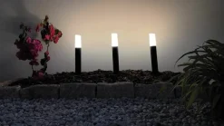 Lindby Smart LED-sokkellampe Elvor, CCT, RGB, Tuya, 3 enheder