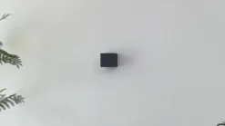 Smart udendørs LED-væglampe Dara grå kantet CCT RGB Tuya^Lindby Outlet