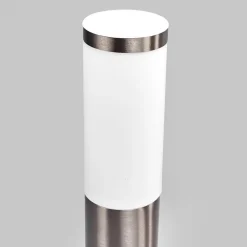 Lindby sokkelampe Kristof, stål, 45 cm høj, E27