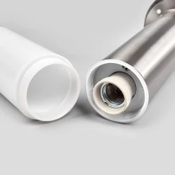 Lindby sokkelampe Kristof, stål, 45 cm høj, E27