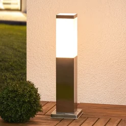 Lindby Sokkellamper>sokkelampe Lorian, 45 cm, stål, IP44, E27