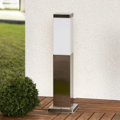 Lindby Sokkellamper>sokkelampe Lorian, 45 cm, stål, IP44, E27