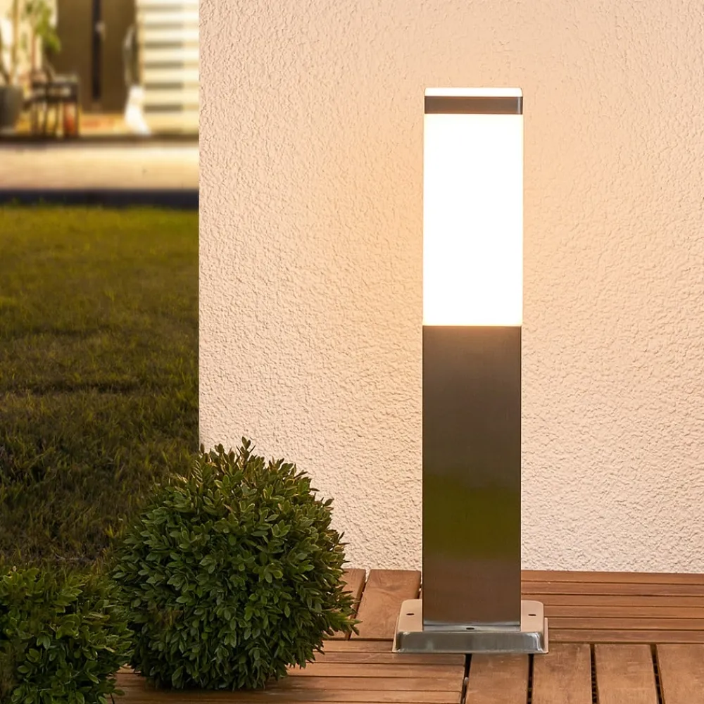 Lindby Sokkellamper>sokkelampe Lorian, 45 cm, stål, IP44, E27