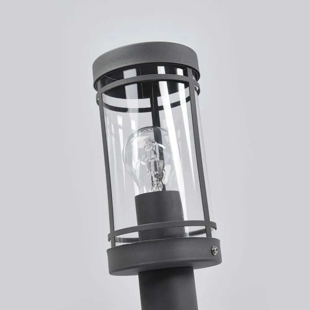 Lindby sokkellampe Djori, 50 cm, antracit, stål, E27