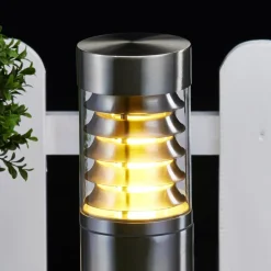 sokkellampe Enja, 50 cm, stål, IP44, E27^Lindby Best