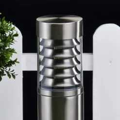 sokkellampe Enja, 50 cm, stål, IP44, E27^Lindby Best