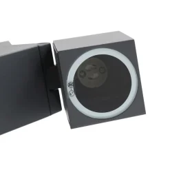 Lindby sokkellampe Othil, 2 lyskilder, 50 cm, antracit, metal