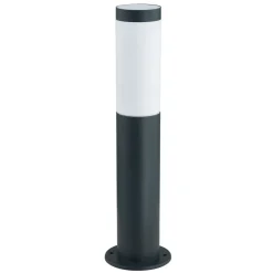 Lindby sokkellampe Statius, højde 45 cm, antracit, stål