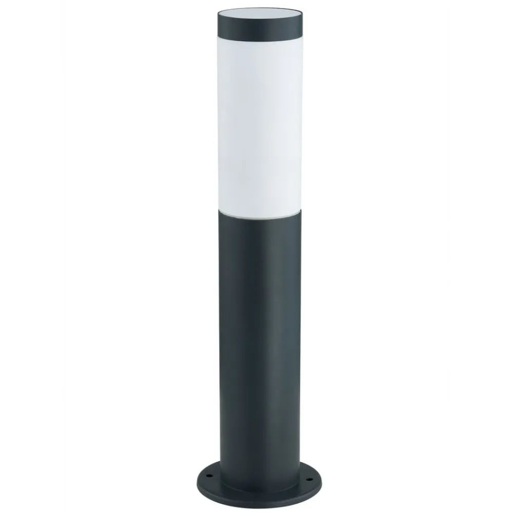 Lindby sokkellampe Statius, højde 45 cm, antracit, stål