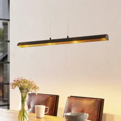 Lindby Pendellamper>Solvina LED-hængelampe til spisebord aflang