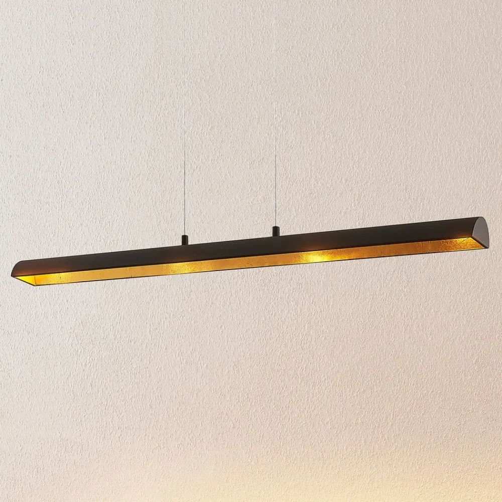 Lindby Pendellamper>Solvina LED-hængelampe til spisebord aflang