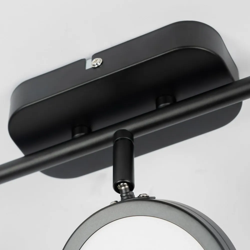 Lindby Loftlamper|Spotlights>spot Neros, sort, 3-lys, 55 cm, CCT, jern