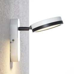 Lindby spot Vesim, hvid, 1-lys, 15 cm høj, jern