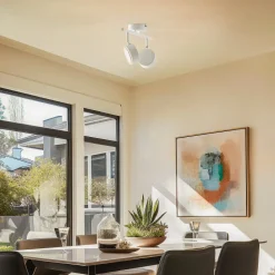 Lindby spotlight Jyla, hvid, 4.000 K, 2-lys, GX53