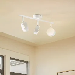 Lindby spotlight Jyla, hvid, 4.000 K, 3-lys, GX53