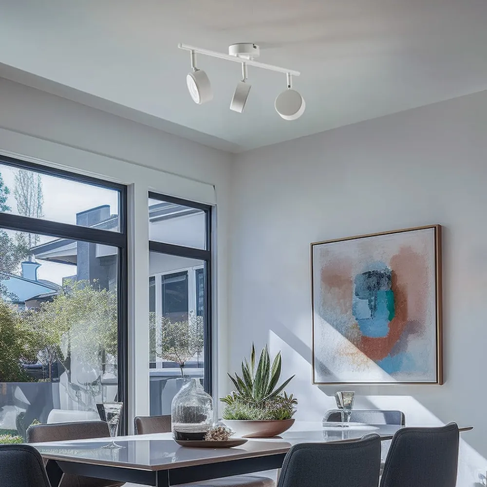 Lindby spotlight Jyla, hvid, 4.000 K, 3-lys, GX53