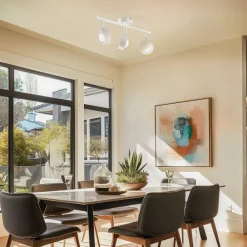 Lindby Arbejdsrum/Kontor|Loftlamper>spotlight Jyla, hvid, linse, 4.200 K, 3-lys, GX53