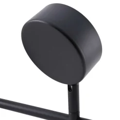 Lindby spotlight Jyla, sort, linse, 3.000 K, 3-lys, GX53