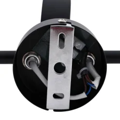 Lindby spotlight Jyla, sort, linse, 3.000 K, 3-lys, GX53