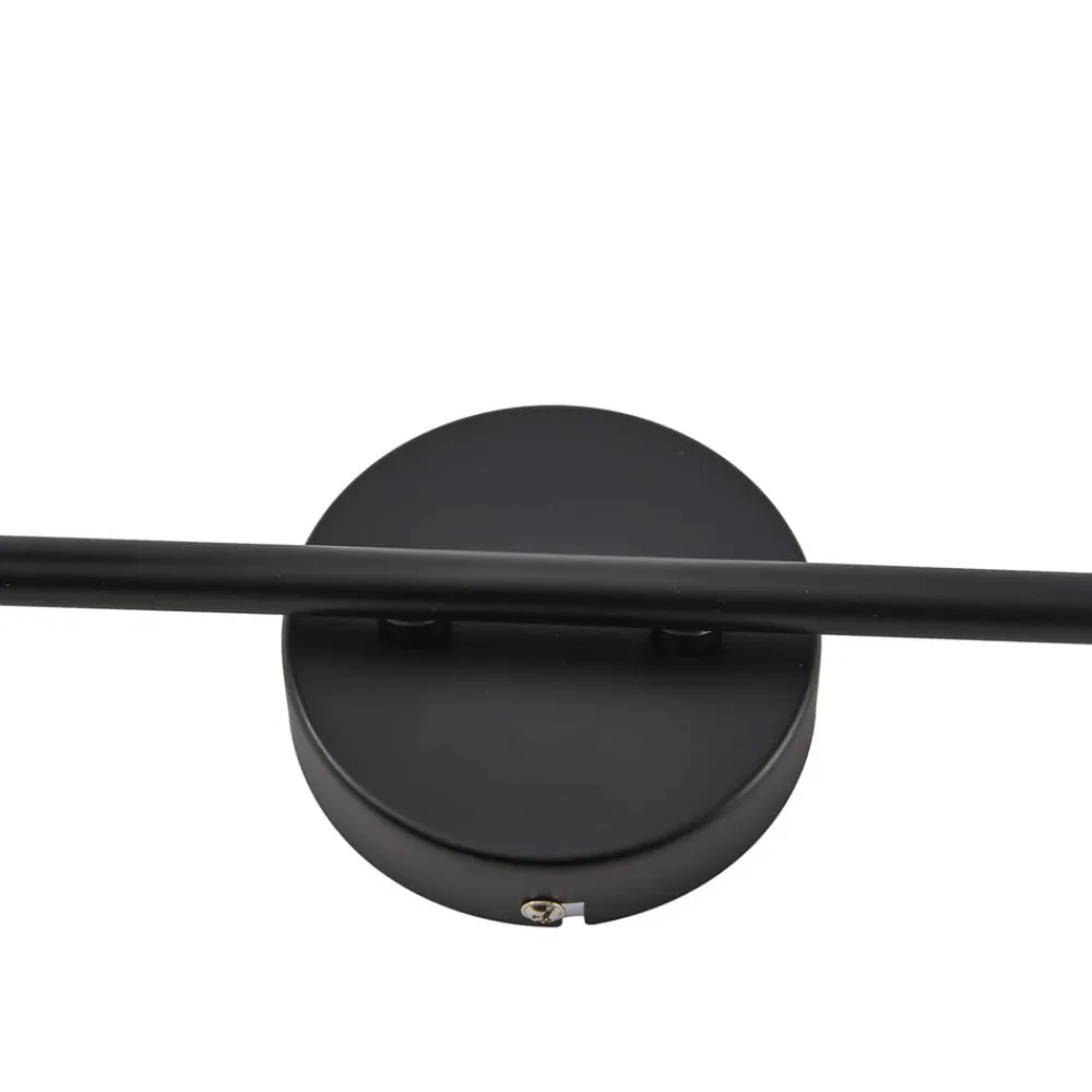 Lindby spotlight Jyla, sort, linse, 3.000 K, 6-lys, GX53