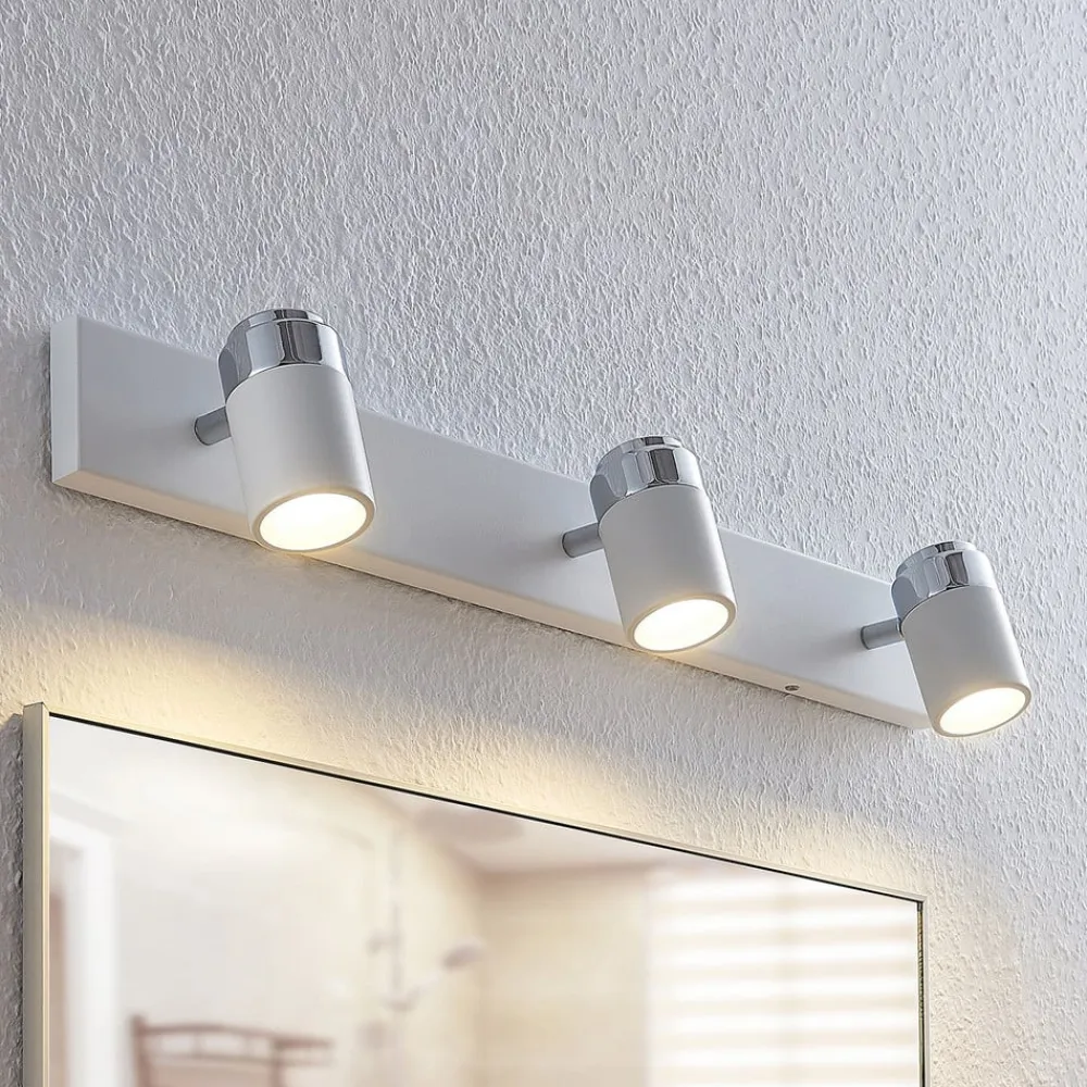 Lindby Loftlamper|Spotlights>spotlight Kardo, 3 lyskilder, hvid, metal, IP44