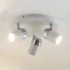 spotlight Kardo, roundel, 3 lyskilder, hvid, metal, IP44^Lindby Outlet