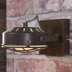 Lindby spotlight Tamin, rustfarvet, 1-lys, glas, G9