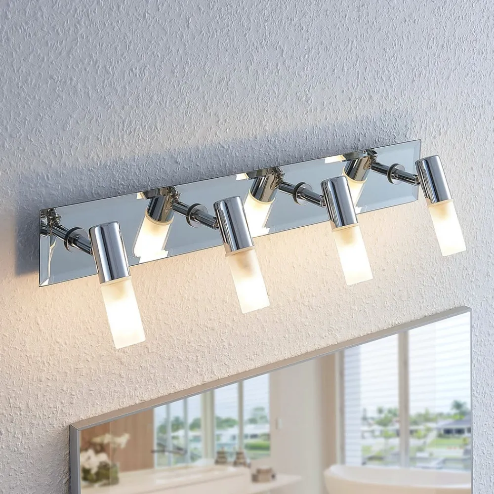 Lindby Loftlamper|Spotlights>spotlight Zela, længde 53 cm, krom, 4 lyskilder