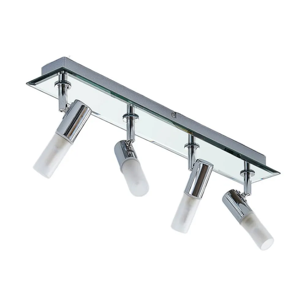 Lindby Loftlamper|Spotlights>spotlight Zela, længde 53 cm, krom, 4 lyskilder