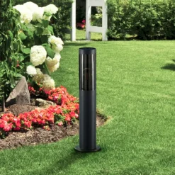 Statius sokkellampe, antracit, jern, 45 cm^Lindby New