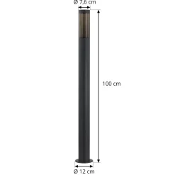 Statius vejlampe, antracit, jern, 100 cm^Lindby Clearance