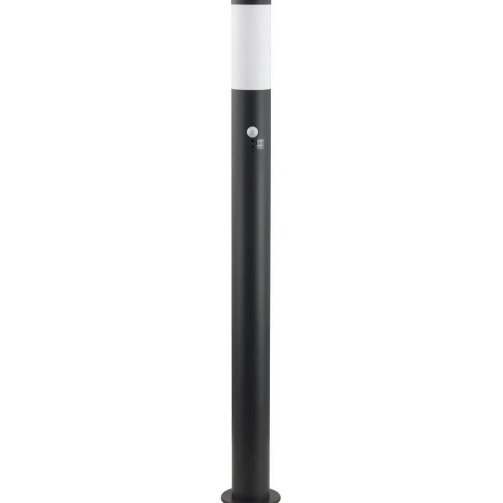 Lindby Statius vejlampe, antracit/hvid, sensor, 100 cm