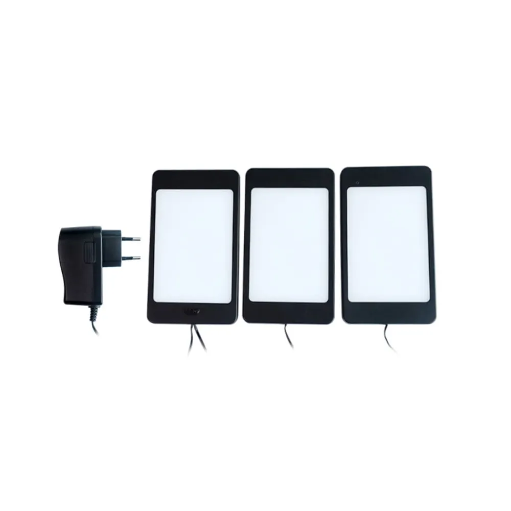 Lindby Underskabsbelysning>Svela LED-underskabsbelysning, sæt med 3, sort