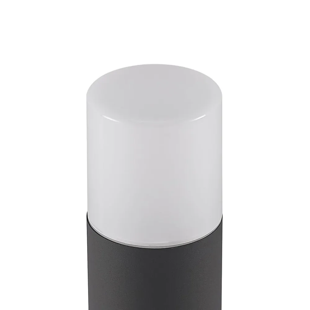 Lindby Tabyn sokkellampe, rund, mørkegrå